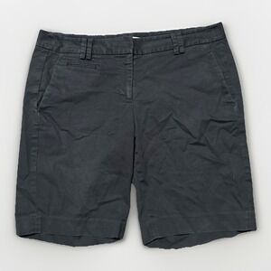Ann Taylor LOFT Marisa Shorts Women's Size 10 Black Bermuda Chino 34x9.5